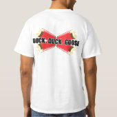 アヒルのアヒルのガチョウ Tシャツ (裏面)