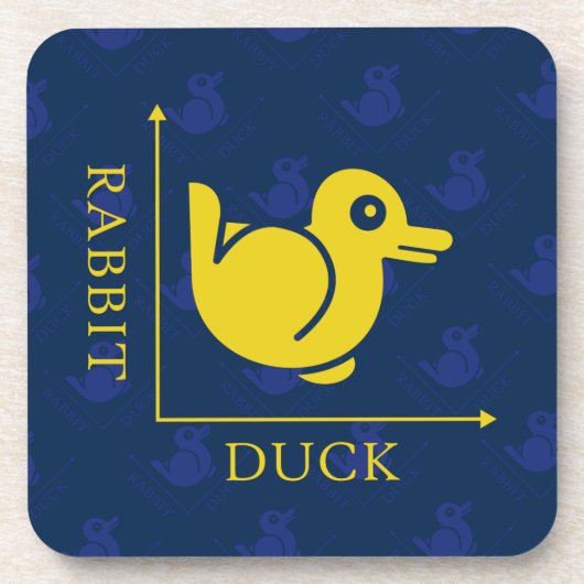 アヒルのウサギの幻想 コースター (正面)