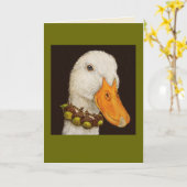 アヒルのカードをジーナ カード (黄色い花)