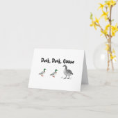 アヒルのガチョウおもしろいの子供ゲーム漫画パン カード (黄色い花)