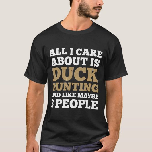 アヒルのガチョウのギフト鳥狩りハンター Tシャツ (正面)