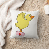 アヒルのキャリアの鳩の手紙 クッション (ブランケット)