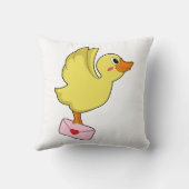 アヒルのキャリアの鳩の手紙 クッション (裏面)