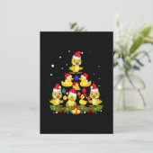 アヒルのクリスマスツリー 招待状 (スタンド正面)