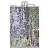 アヒルのクローズアップ写真 フラスク (裏面)