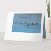 アヒルのグループ カード (裏面)