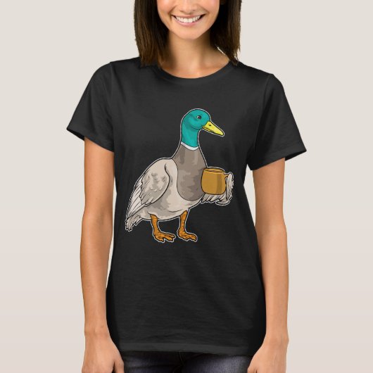 アヒルのコーヒーマグ Tシャツ (正面)