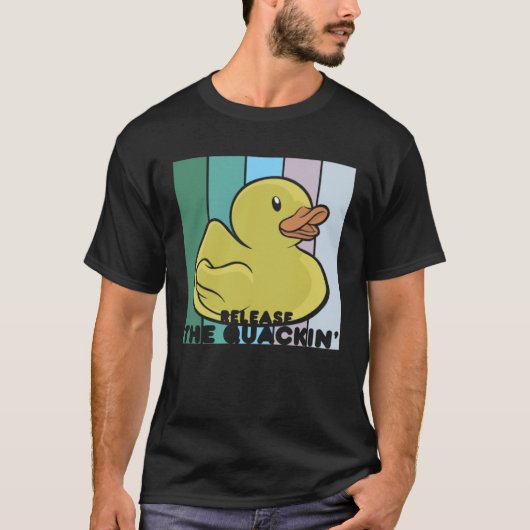 アヒルのゴムのカックキンを解放する Tシャツ (正面)