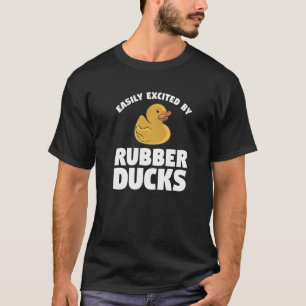 アヒルのゴムアヒルに簡単に興奮する Tシャツ