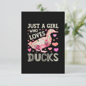 アヒルのシルエットが大好きなおもしろい少女 エンクロージャーカード (スタンド正面)