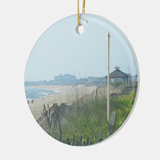アヒルのノースカロライナの海岸線 セラミックオーナメント (左)