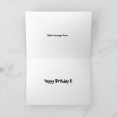 アヒルのハンターのためのおもしろいなバースデー・カード カード (内部)