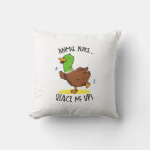 アヒルのパンを私におもしろいクックアップ クッション (正面)