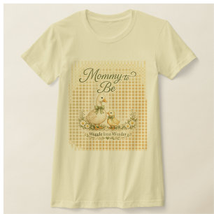 アヒルのベビーシャワー服セット ワグル・イントゥ・ワンダーT Tシャツ