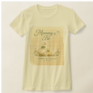 アヒルのベビーシャワー服セット ワグル・イントゥ・ワンダーT Tシャツ