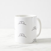 アヒルのマグカップ、アヒルのベッドのマグカップ。かわいいアヒルのマグカップ コーヒーマグカップ (正面右)