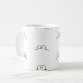 アヒルのマグカップ、アヒルのベッドのマグカップ。かわいいアヒルのマグカップ コーヒーマグカップ (正面左)