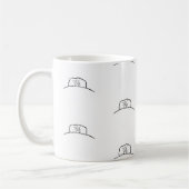 アヒルのマグカップ、アヒルのベッドのマグカップ。かわいいアヒルのマグカップ コーヒーマグカップ (左)