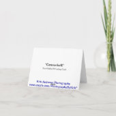 アヒルのメッセージカード(ブランク) カード (裏面)