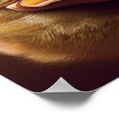 アヒルのライフポートレートのビークと黄色の羽 ポスター (角)