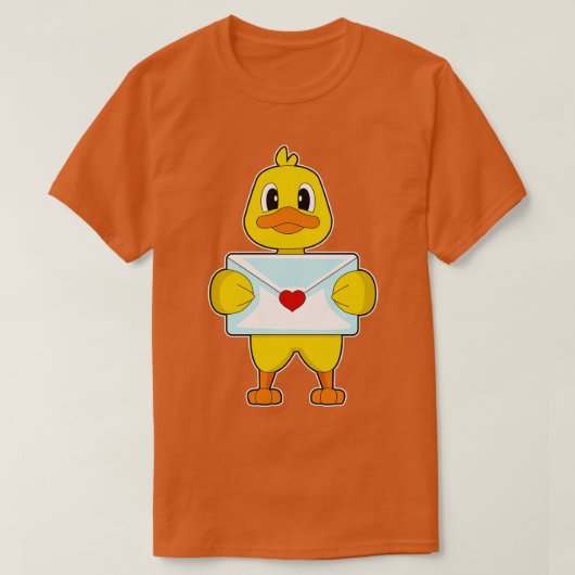 アヒルのラブレター Tシャツ (デザイン正面)