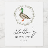 アヒルのワインラベル、アヒルの食品ラベル、アヒルのワイン ワインラベル (シングルラベル)