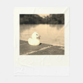 アヒルの写真 ブランケット  (正面)