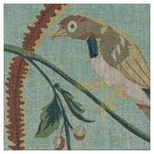 アヒルの卵の青い中国趣味パターン ファブリック (クローズアップ)