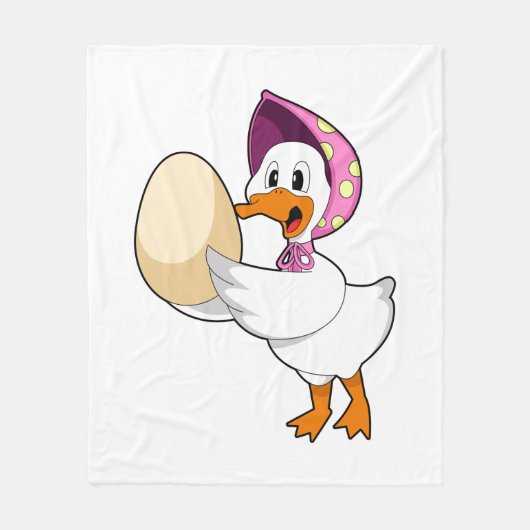 アヒルの卵 フリースブランケット (正面)