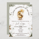 アヒルの子が道に入男女兼用る 招待状 (正面/裏面)