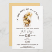 アヒルの子が道に入男女兼用る 招待状 (正面/裏面)