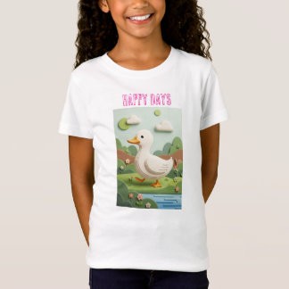 アヒルの子の楽しい外出 Tシャツ