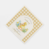 アヒルの子はアヒルの赤ちゃんシャワーの途中にある スタンダードランチョンナプキン (角)