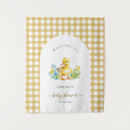 アヒルの子はアヒルの赤ちゃんシャワーの途中にある タペストリー