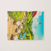 アヒルの家族 ジグソーパズル (横)