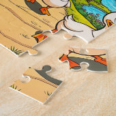 アヒルの家族 ジグソーパズル (側面)