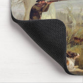 アヒルの射撃、発砲(キャンバスの油) マウスパッド (コーナー)