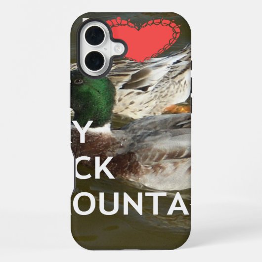 アヒルの山々 iPhoneケース (裏面)