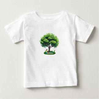 アヒルの平和な隠れ家 ベビーTシャツ