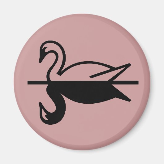 アヒルの影 マグネット (正面)