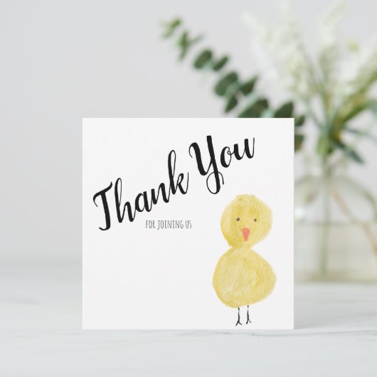 アヒルの手の水の色ベビーシャワーありがとう (スタンド正面)