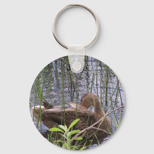 アヒルの手入れ キーホルダー (正面)
