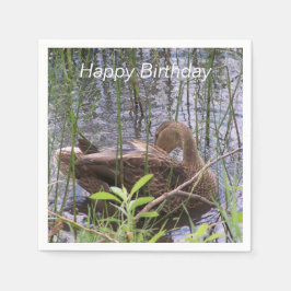 アヒルの手入れ スタンダードカクテルナプキン