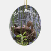 アヒルの手入れ セラミックオーナメント (右)