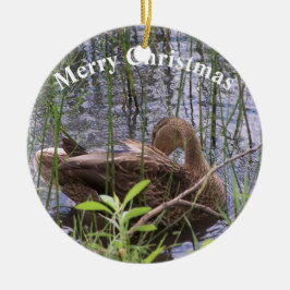 アヒルの手入れ セラミックオーナメント