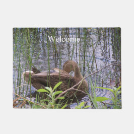 アヒルの手入れ ドアマット