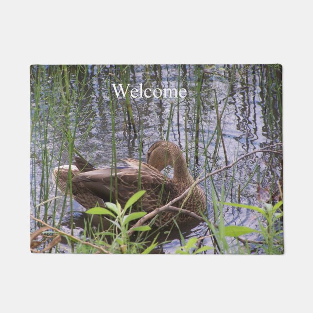 アヒルの手入れ ドアマット (正面)