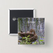 アヒルの手入れ 缶バッジ (正面&裏面)