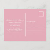 アヒルの招待状の園芸と参照ベイビーシャワーガール シーズンポストカード (裏面)