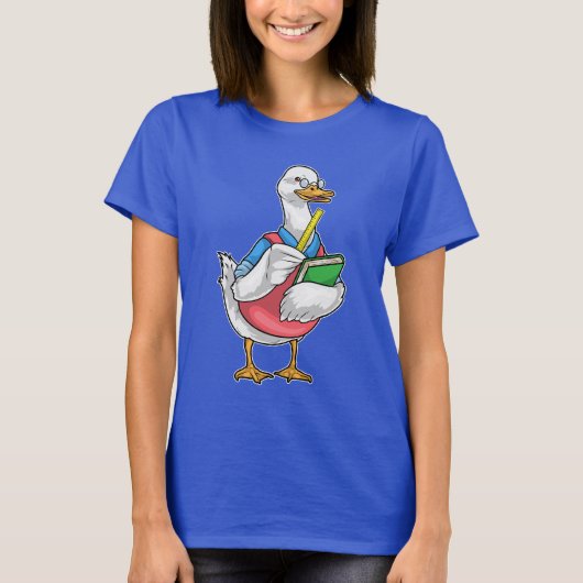 アヒルの数学教師定規 Tシャツ (正面)